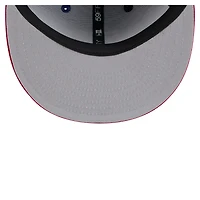 Men's New Era  Dark Blue Texas Rangers Pinstripe 59FIFTY Fitted Hat