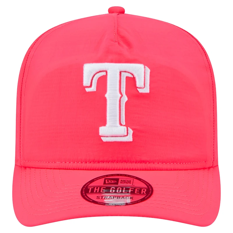 Casquette ajustable de golfeur de tous les jours rose Texas Rangers de New Era pour homme