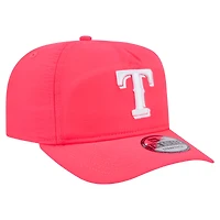 Casquette ajustable de golfeur de tous les jours rose Texas Rangers de New Era pour homme