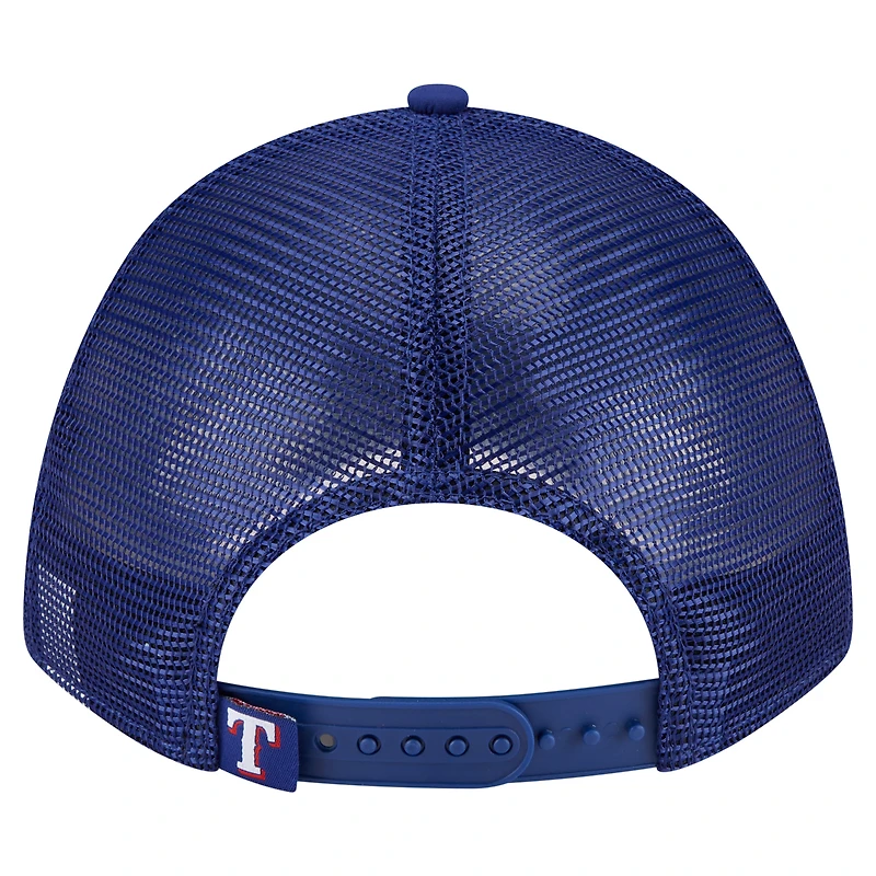 Men's New Era  Royal Texas Rangers Minimalist 9FORTY A-Frame Adjustable Hat