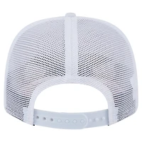 Casquette extensible à bouton-pression 9SEVENTY Flamingo Texas Rangers blanche New Era pour homme