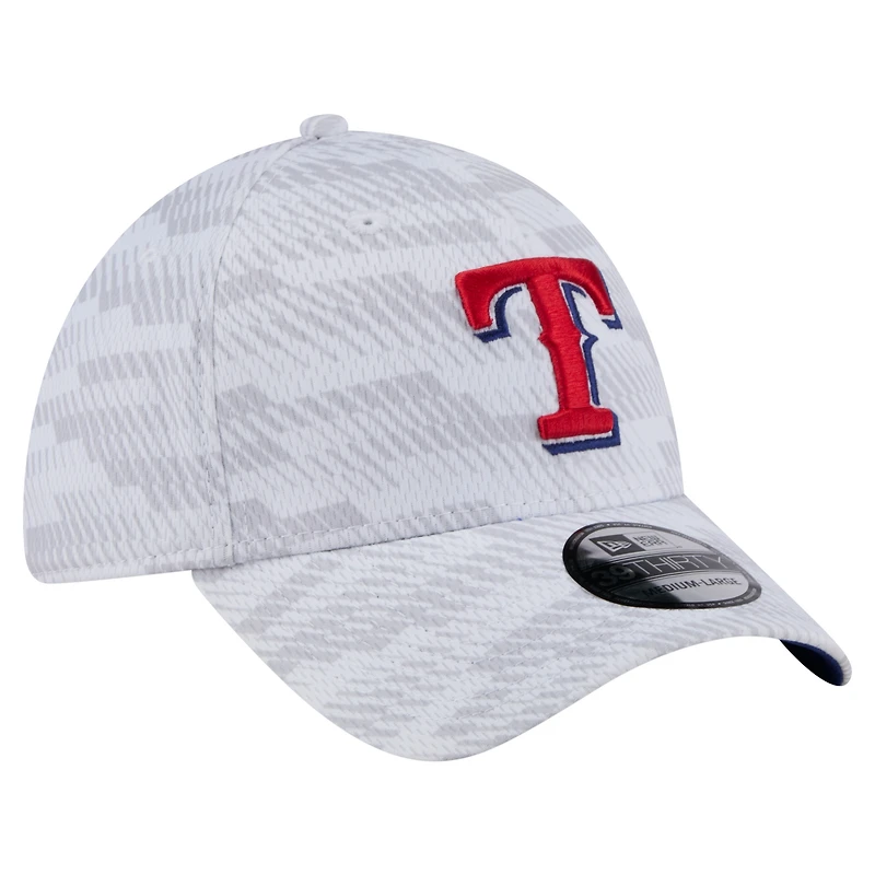 Men's New Era White Texas Rangers Graded 39THIRTY Stretch Fit Hat