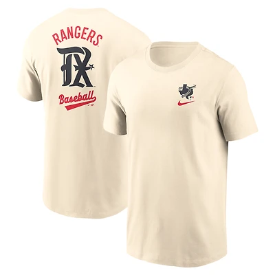 T-shirt Nike crème Texas Rangers 2025 City Connect pour homme