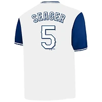 Men's Profile Corey Seager White Texas Rangers Big & Tall Name Number Birdeye V-Neck T-Shirt