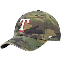 Casquette ajustable pour homme « 47 Camo Texas Rangers Clean Up »