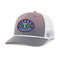 Casquette ajustable Texas Rangers Tide Sweep Rope Trucker '47 grise/blanche pour homme