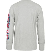 T-shirt à manches longues Texas Rangers Fair Ball Franklin pour homme, gris, 1947