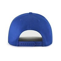 Men's '47 Royal/Brown Texas Rangers Cooperstown Break Wood Suede Hitch Adjustable Hat