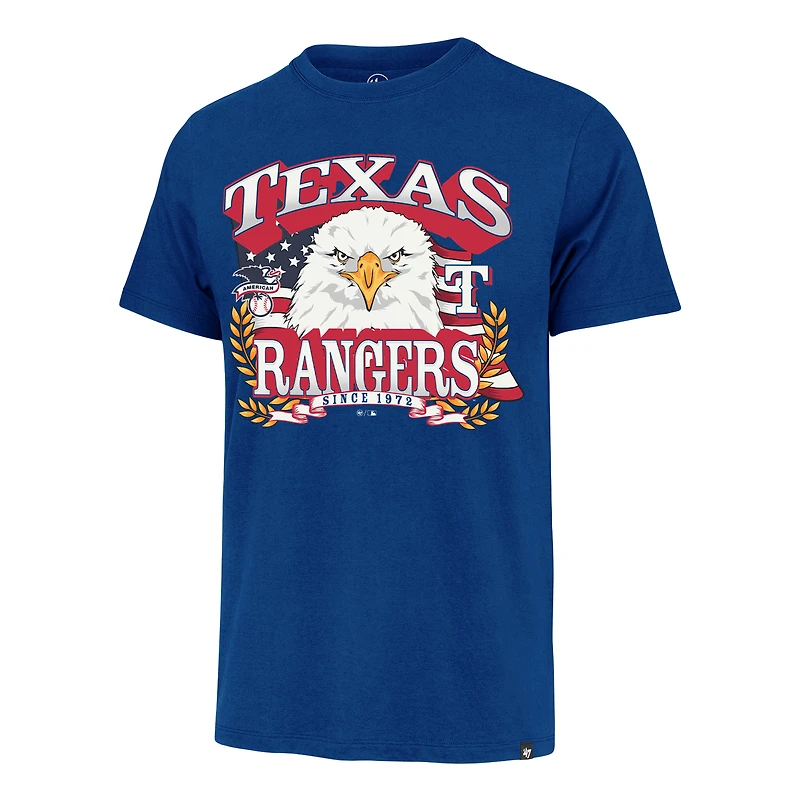 Men's '47  Royal Texas Rangers Americana Eagle T-Shirt