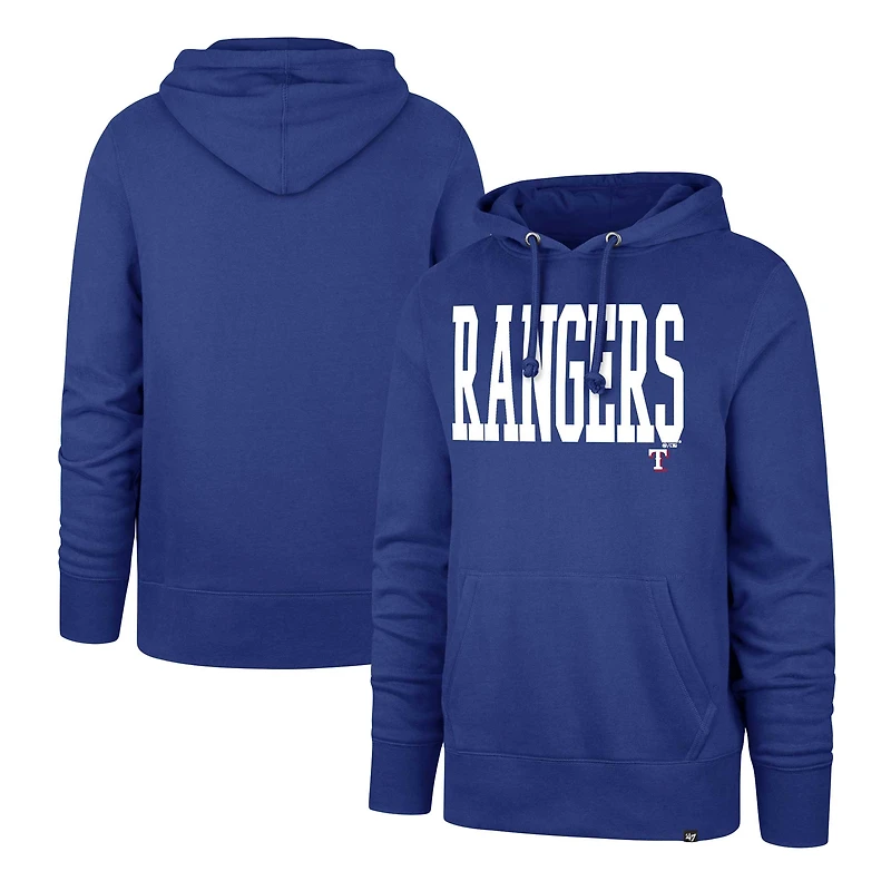 Sweat à capuche Dime Headline '47 Royal Texas Rangers pour hommes