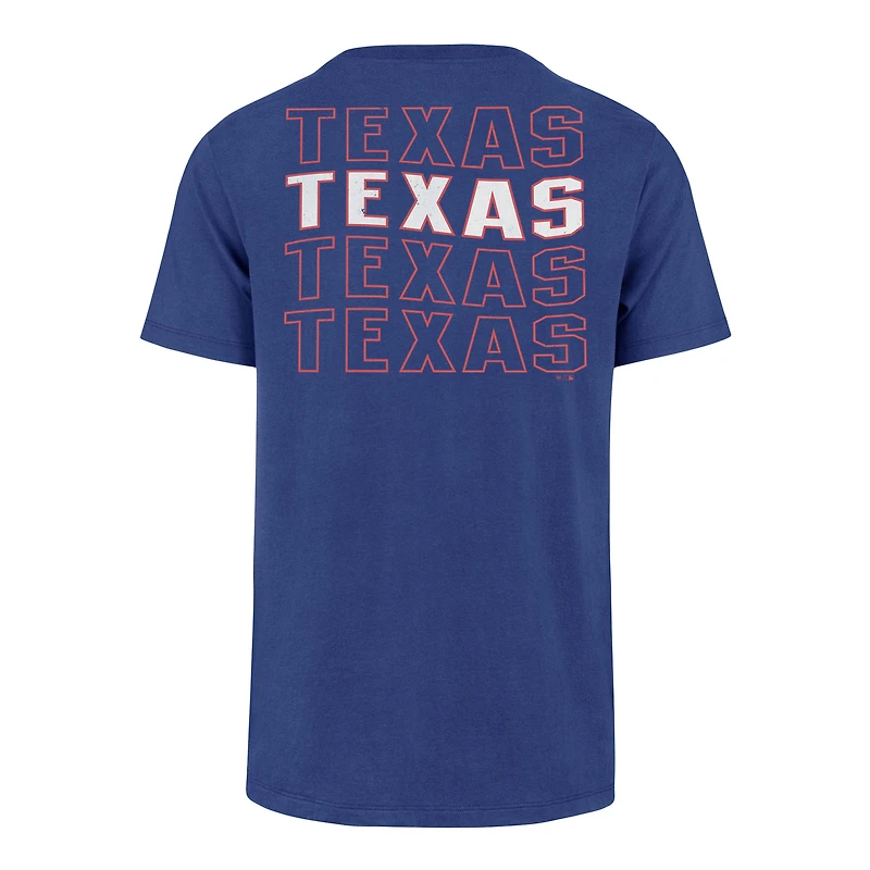 T-shirt '47 Royal Texas Rangers Hang Back Franklin pour hommes
