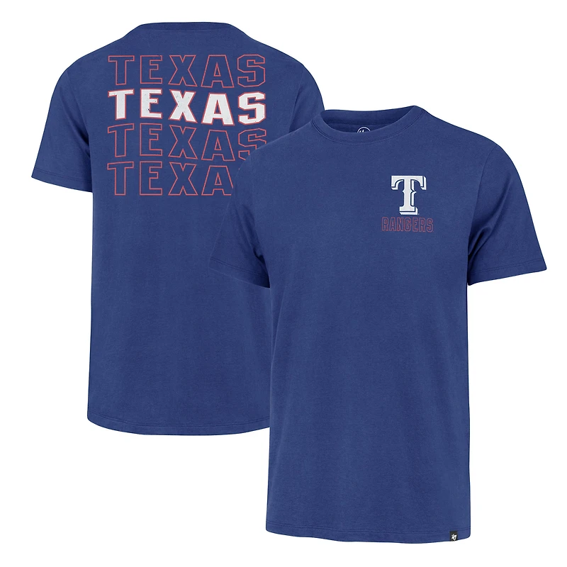 T-shirt '47 Royal Texas Rangers Hang Back Franklin pour hommes