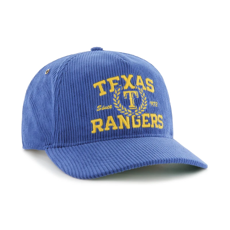 Casquette Snapback en velours côtelé Laurus '47 Royal Texas Rangers pour homme