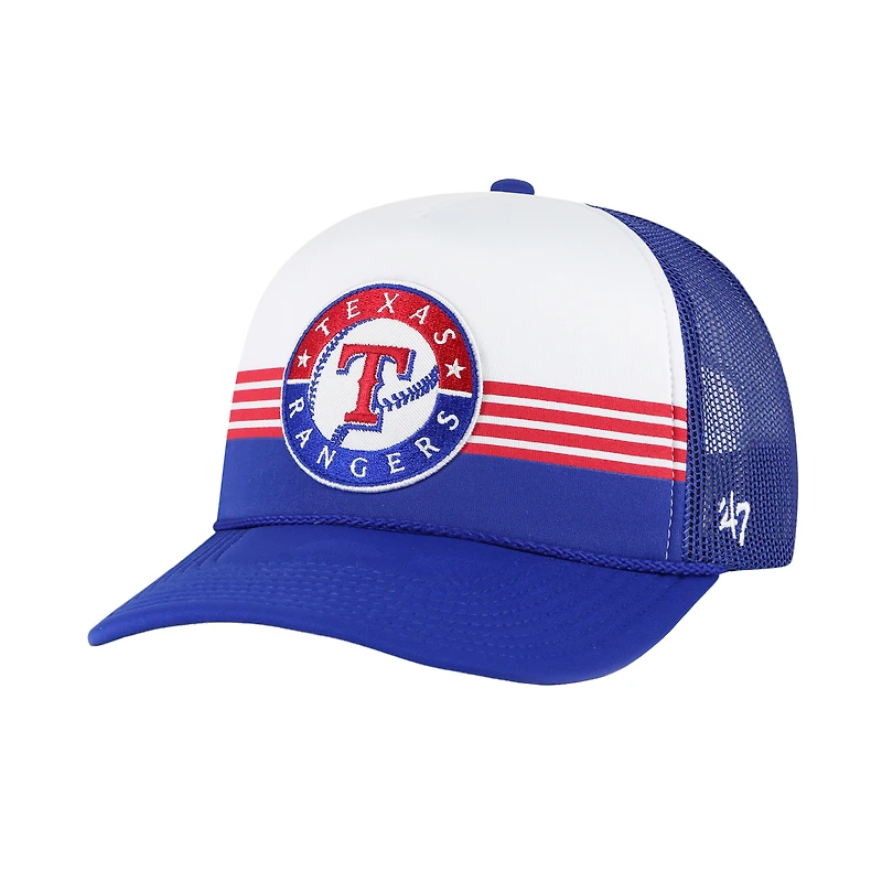 Casquette réglable de camionneur en maille avant en mousse '47 Royal Texas Rangers Lift Off pour hommes