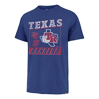 Men's '47 Royal Texas Rangers Outlast Franklin T-Shirt