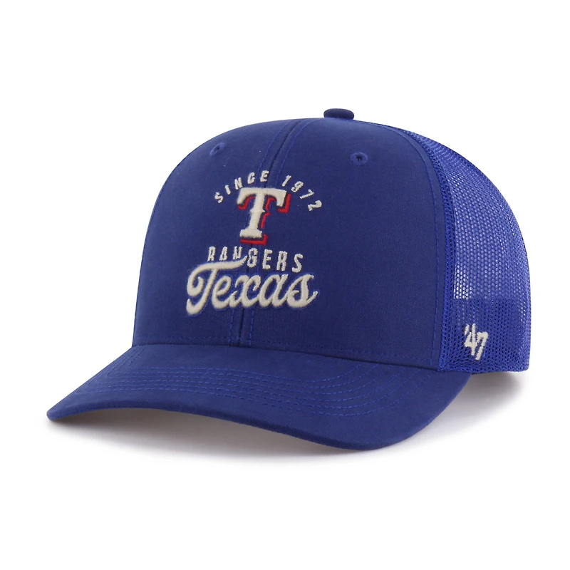 Men's '47 Royal Texas Rangers Pitstop Trucker Adjustable Hat
