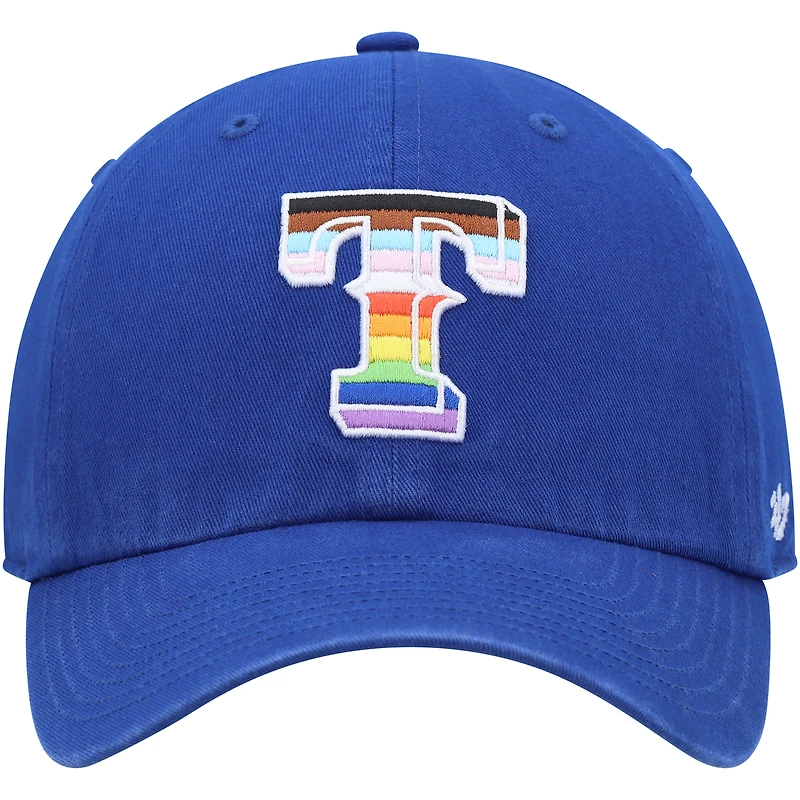 Men's '47  Royal Texas Rangers Team Pride Clean Up Adjustable Hat
