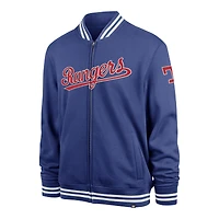 Men's '47 Royal Texas Rangers Wax Pack Pro Camden Full-Zip Track Jacket