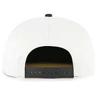 Men's '47 White/Black Texas Rangers Foundation Captain Snapback Hat