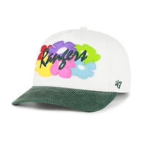 Men's '47 White/Green Texas Rangers Flora Gallery Hitch Adjustable Hat