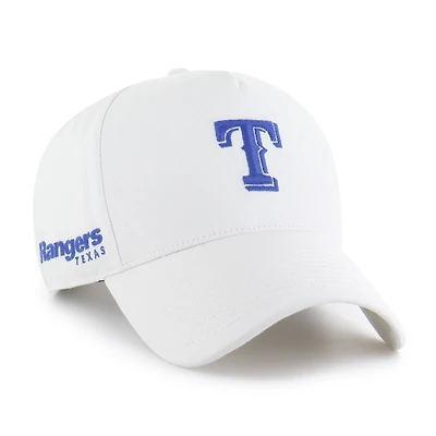 Casquette ajustable Texas Rangers Foundational Pinch Offside pour homme, modèle blanc 1947