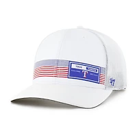 Men's '47  White Texas Rangers Rangefinder brrr Trucker Adjustable Hat