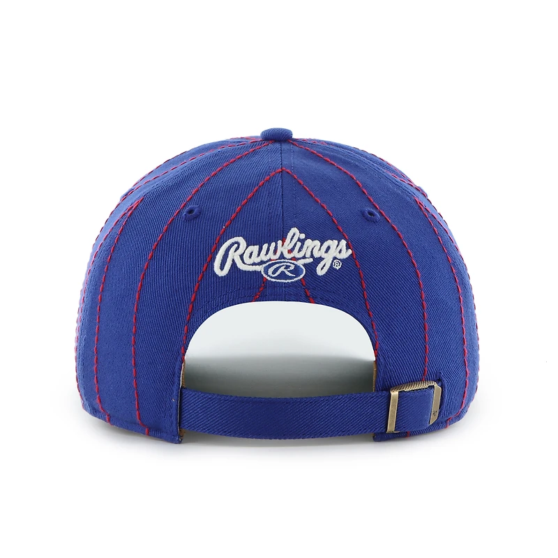 Casquette ajustable '47 x Rawlings Royal Texas Rangers Pinstripe Hitch pour homme