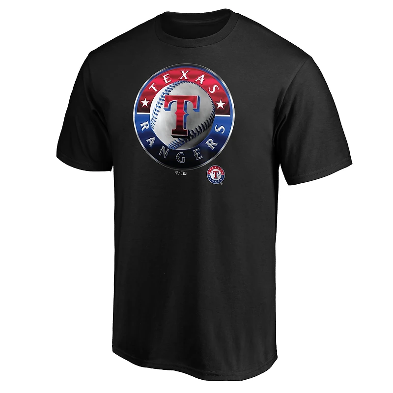 Men's  Black Texas Rangers Midnight Mascot T-Shirt