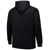 Sweat à capuche noir en polaire Texas Rangers Stack pour hommes