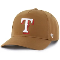 Men's Carhartt x '47  Brown Texas Rangers Hitch Adjustable Hat