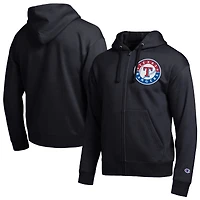 Sweat à capuche zippé noir Champion Texas Rangers All-Star pour homme