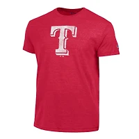 Men's Champion  Red Texas Rangers Tri-Blend T-Shirt