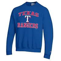 Men's Champion  Royal Texas Rangers Heart & Soul Powerblend Sweatshirt
