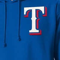 Sweat à capuche Champion Royal Texas Rangers en chenille tissée inversée pour homme