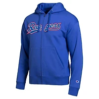 Sweat à capuche zippé pour homme Champion Texas Rangers Royal All-Star