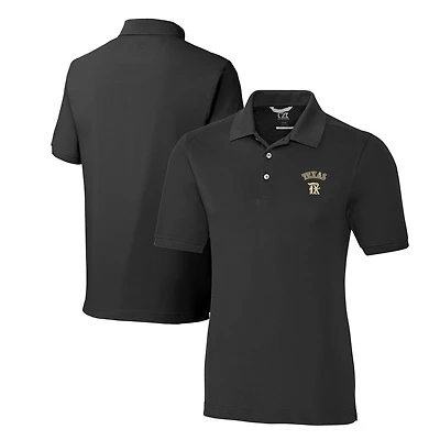 Polo piqué Advantage Tri-Blend noir pour homme, Cutter & Buck, Texas Rangers City Connect, grandes tailles