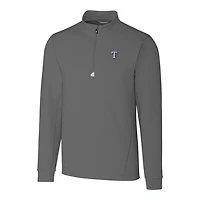 Veste à enfiler demi-zippée pour homme, couleur grise, des Texas Rangers, de la collection Coupeur & Buck, grande taille