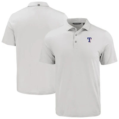 Men's Cutter & Buck White Texas Rangers Coastline Epic Comfort Eco Recycled Polo
