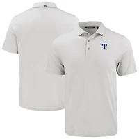 Men's Cutter & Buck White Texas Rangers Coastline Epic Comfort Eco Recycled Polo