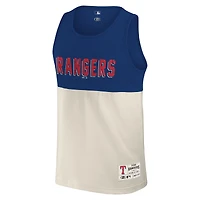 Men's Darius Rucker Collection by Fanatics Royal Texas Rangers Colorblock Tank Top