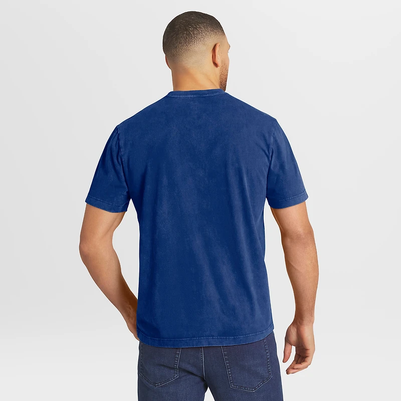Men's Darius Rucker Collection by Fanatics Royal Texas Rangers Washed Henley Shirt