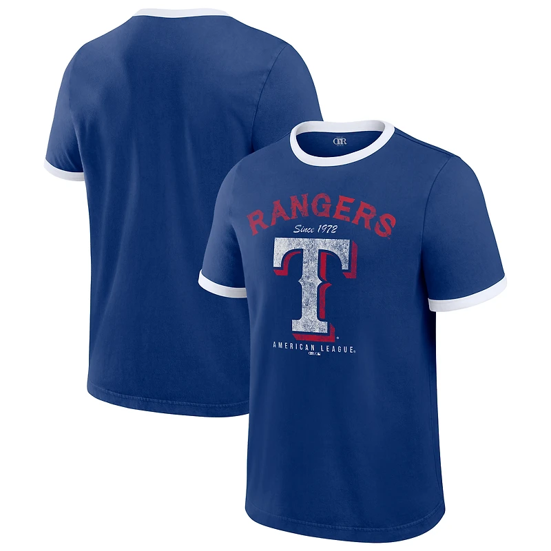 Collection Darius Rucker pour homme par Fanatics - T-shirt à manches courtes délavées des Texas Rangers