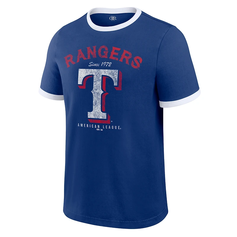 Collection Darius Rucker pour homme par Fanatics - T-shirt à manches courtes délavées des Texas Rangers