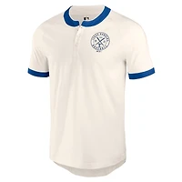 Collection Darius Rucker pour hommes par Fanatics T-shirt blanc Henley Raglan des Texas Rangers