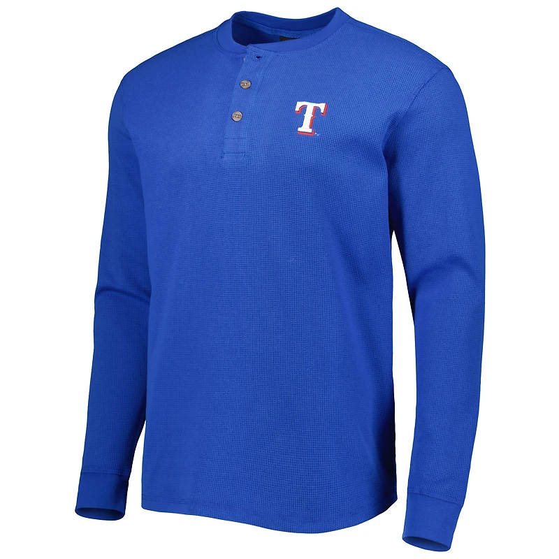 T-shirt à manches longues Royal Maverick Dunbrooke Texas Rangers pour homme
