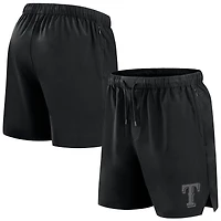Short micro ton sur noir Fanatics pour homme des Texas Rangers