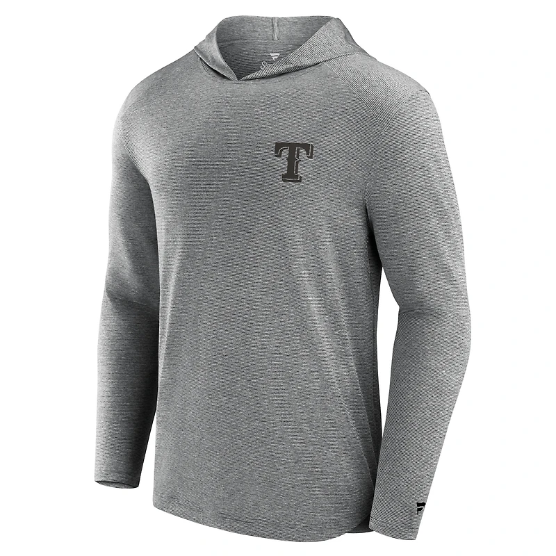 T-shirt à capuche léger Fanatics Black Texas Rangers Front Office Tech pour hommes