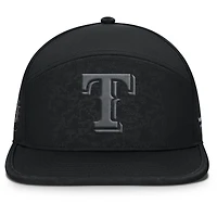 Men's Fanatics Black Texas Rangers Platoon Adjustable Hat