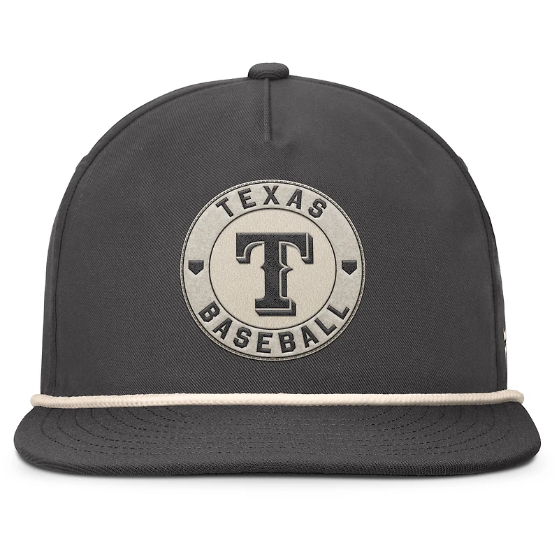 Casquette ajustable Fanatics pour homme, charbon de bois, Texas Rangers Closer