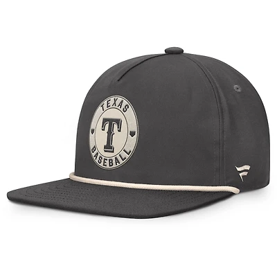 Casquette ajustable Fanatics pour homme, charbon de bois, Texas Rangers Closer